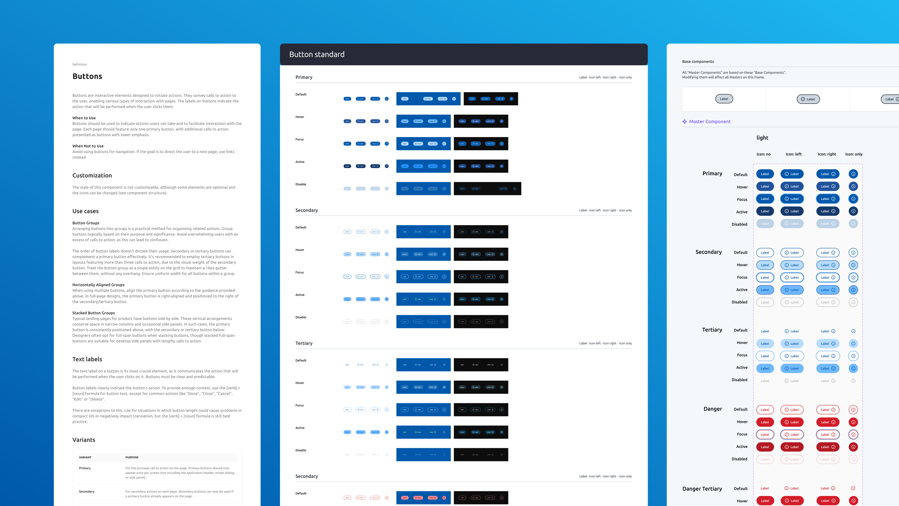 ADCenter Design System — button component documentation