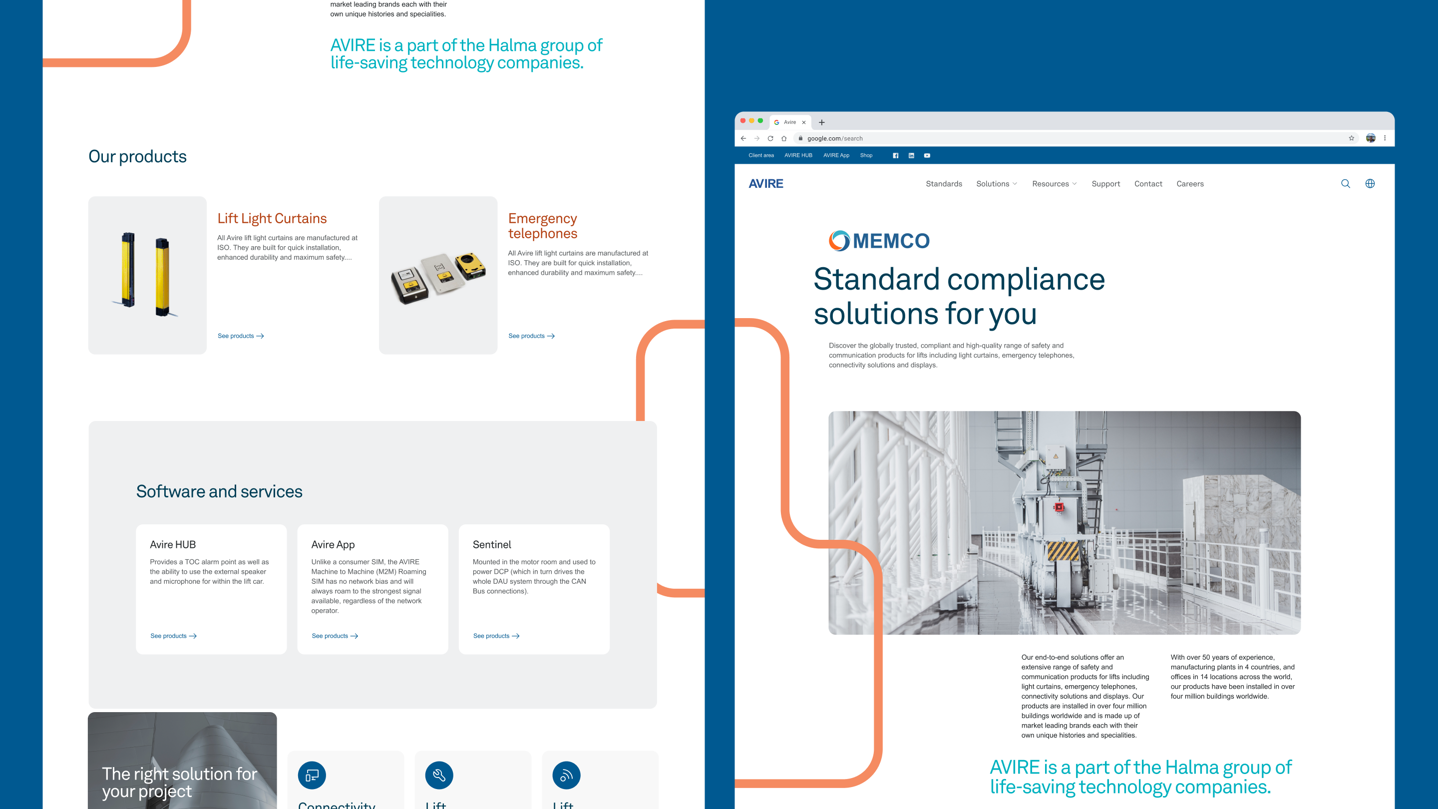 Avire product catalog and MEMCO compliance section